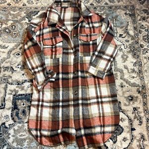 SHEIN curve long shacket